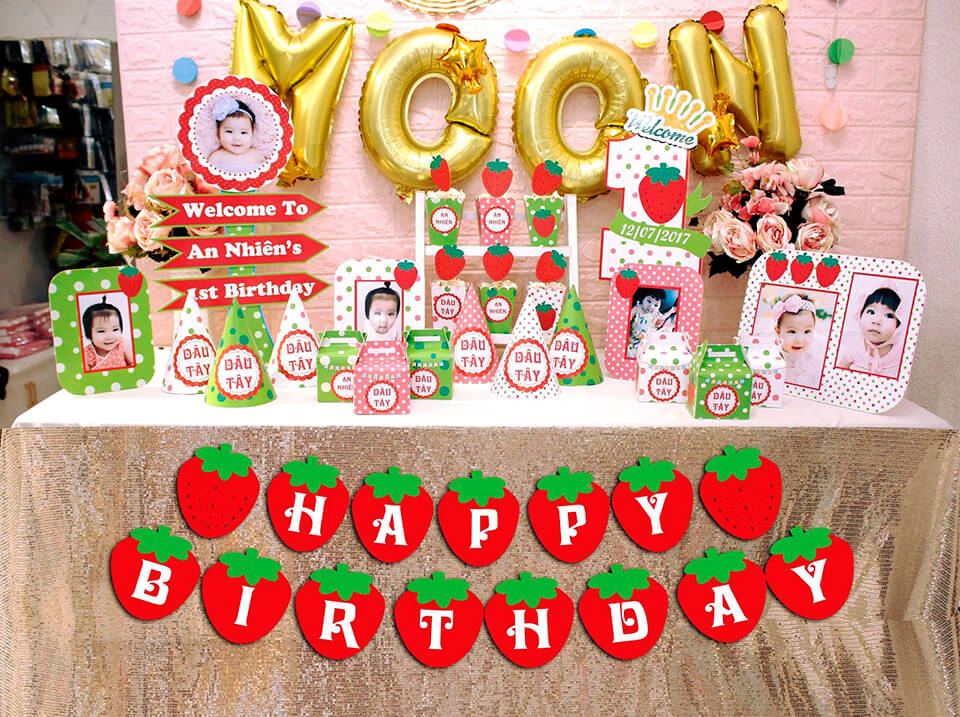 Khung ảnh sinh nhật khung ảnh handmade để bàn dành cho bé Trang trí bàn  tiệc sinh nhật thôi nôiparty Thiết kế riêng  Shopee Việt Nam